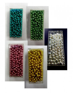 Perle 4 mm tonde Lucide colorate di zucchero