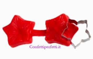 Petunia. Doppio stampo in silicone con Cutter in metallo