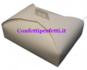 Ramage. Scatola 40 x 50 x Altezza 10 cm Trasporta Torta e Dolci