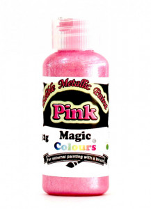 Rosa. Colorante Metallizzato per Pittura. Pink. Kosher e Gluten Free. Magic Colours