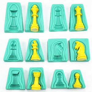 Scacchi. 12 pezzi. Stampo 3/D per Cioccolato in silicone