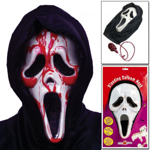 Scream con Pompa e tubo per il sangue. Fantastica maschera Horror!!