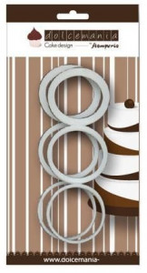 Set 6 anelli per mattarello grande 2 - 4 - 6 mm.