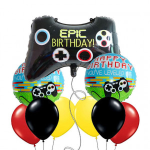 Set di 11 Palloncini Joystick Game Controller. Play Station. Palloncini in Maylar. Gonfiabili a Elio o Aria