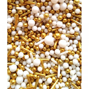 Sprinkle.Gold and White. 100 gr.