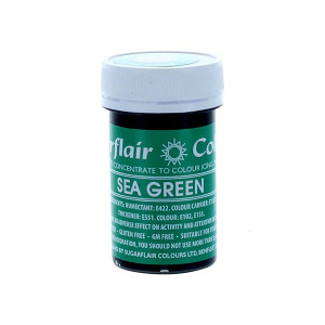 Tiffany. Linea Pastello. Colorante in Gel concentrato. Sea Green. Sugarflair