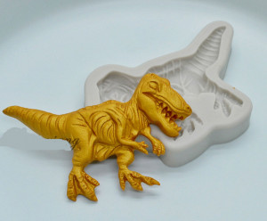 Tirannosauro Rex. Dinosauro. Stampo in silicone. Dinosaur Silicone Cake Mold