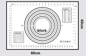 XXL 600 x 800. Grande Tappetino graduato Antiaderente in silicone