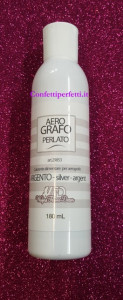 Argento 180 ml. Perlato. Colorante a base acqua per Aerografo. WFD