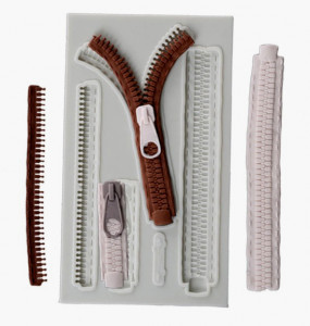 Chiusura lampo e Zip. Stampo in silicone