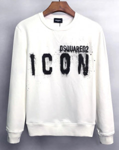 Felpa Bianca. Dsquared2 White Icon Logo Sweatshirt