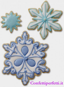 Fiocco di Neve. Set di 7 Tagliapasta in metallo.Wilton