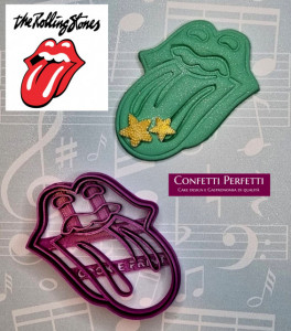 Lingua Rolling Stones. Stampo Tagliapasta 3/D Tongue Cutter