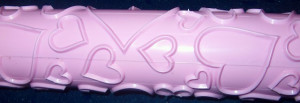 Mattarello decorativo con Cuori.