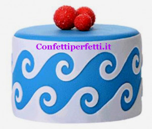 Onda del Mare. Stampo in silicone per decorazioni a rilievo. Modecor.