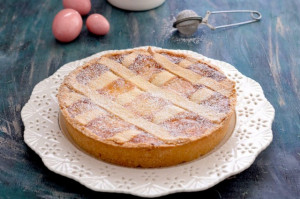 Pastiera. Teglia Ruoto in alluminio.
