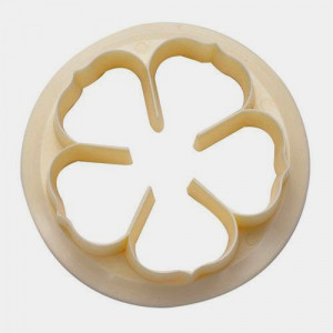 Rosa di 7.5 cm a 5 petali. Stampo plastica