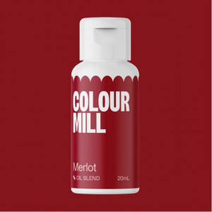 Rosso Merlot. Colour Mill Merlot. Colorante alimentare a base olio di 20 ml