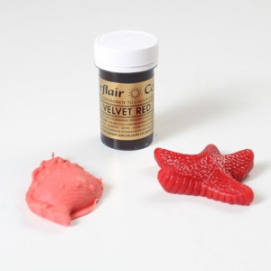 Rosso Velluto. Linea Pastello. Colorante in Gel concentrato. Velvet Red.Sugarflair