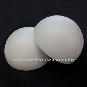 Semi Sfera Vuota in Polistirolo. Diametro da 4 a 40 cm