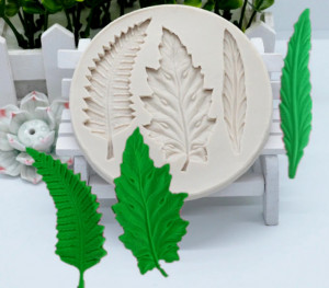 Stampo 3 Foglie. Fantastiche decorazioni. Stampo in silicone