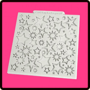 Stelle e Stelline. Stampo silicone. Starburst. Originale Katy Sue.