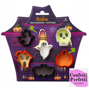 Teschio Strega Fantasma Zucca Casetta Pipistrello. Halloween