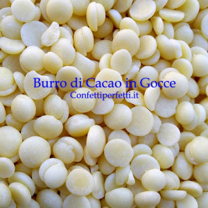 Burro di Cacao in gocce di 1° qualità. Irca