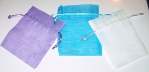 Confezione di 12 Sacchetti 11.5 x 14 in Organza portaconfetti