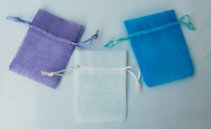 Confezione di 12 Sacchetti 7,5 x 10 in Organza.