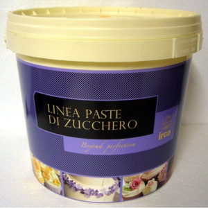 DAMA TOP SPECIAL 5 Kg. Pasta di zucchero BIANCA x Copertura e Modelling. Irca. Senza Glutine