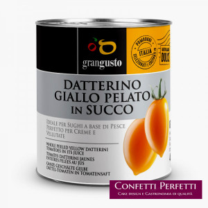 Datterino Giallo Pelato in Succo. 800 gr. GranGusto Linea Professional