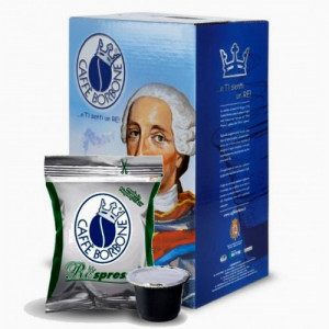 Decaffeinato. Borbone Respresso. Miscela Verde Dek Compatibile Nespresso