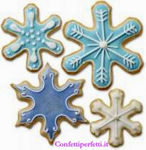 Fiocco di Neve. Set di 7 Tagliapasta in metallo.Wilton
