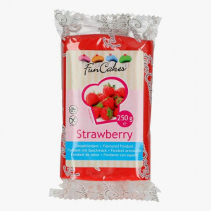 Fragola. Pasta di zucchero Rossa. FunCakes. 250 gr.