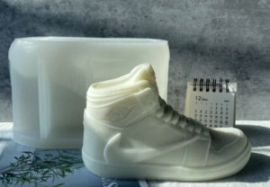 Grande Scarpa di 20 x 11 cm Nike Air Jordan Griffe Retro 1 High Travis Scott OG Retro Sneaker Basket. Stampo in silicone. Per Cioccolato Pasta di Zucchero Candele Porcellana ecc.