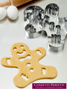 Grande stampo Gingerbread di 21 cm. Natale. Omino Pan di Zenzero. Stampo in acciaio inox