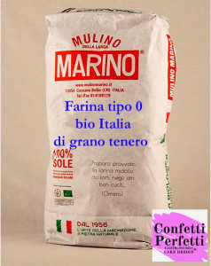 ITALIA Farina TIPO 0 bio di Grano Tenero. 1 Kg. Mulino Marino