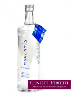 Marentia di Sardegna. Bottiglia in vetro 1 litro. 100% acqua di mare depurata per uso alimentare