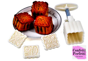 Mooncake. Set di 4 Stampi espulsione per biscotti