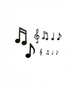 Note Musicali grandi. Stampo tagliapasta