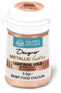 Oro Rosa Metallizzato. Colorante Lipo in polvere concentrato. Squires Kitchen