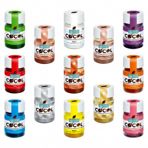 Oro Rosso Oro-Rosa Blu e Rosa. SK Professional COCOL. Colorante forte per Cioccolato. Squires Kitchen