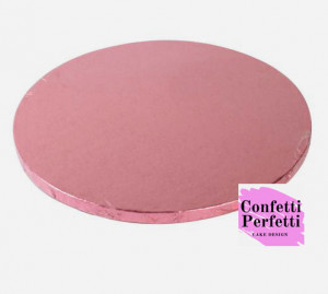 Rosa. Cake Board Tondo da 25 a 40 cm. Vassoio da 13 mm per Torte