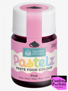 Rosa Pastello in gel. Colorante PASTELZ. Squires Kitchen