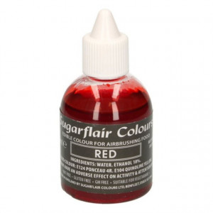 Rosso 60 ml. Colorante liquido anche per Aerografo. Sugarflair