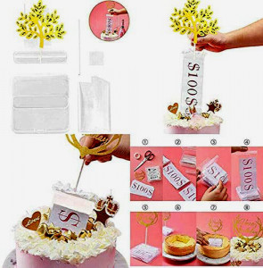 Torta con sorpresa Dispenser per inserire i Soldi