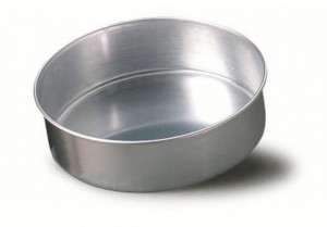 Tortiera Diametro 15 altezza 10 cm. Teglia Professionale Tonda e Dritta