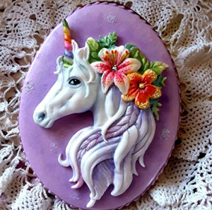 Unicorno. Fantastico Grande Stampo in Silicone di alta definizione.