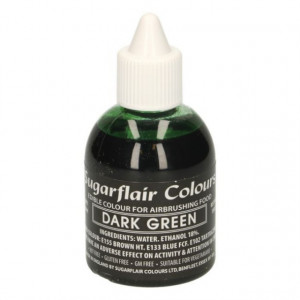 Verde Scuro 60 ml. Colorante liquido anche per Aerografo. Sugarflair